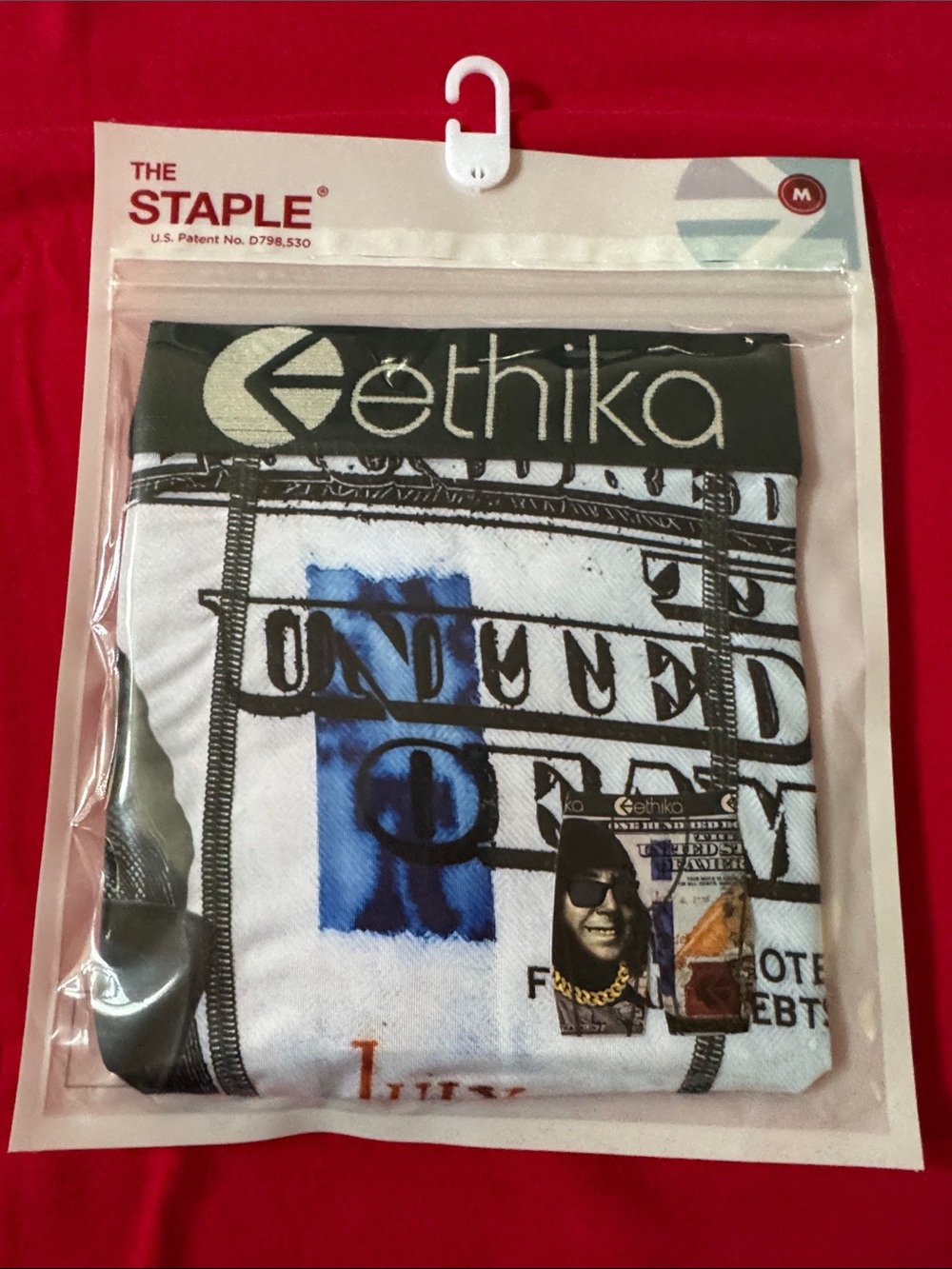 🛑NEW Ethika Staple Fit The Feds Print Boxers Size Medium